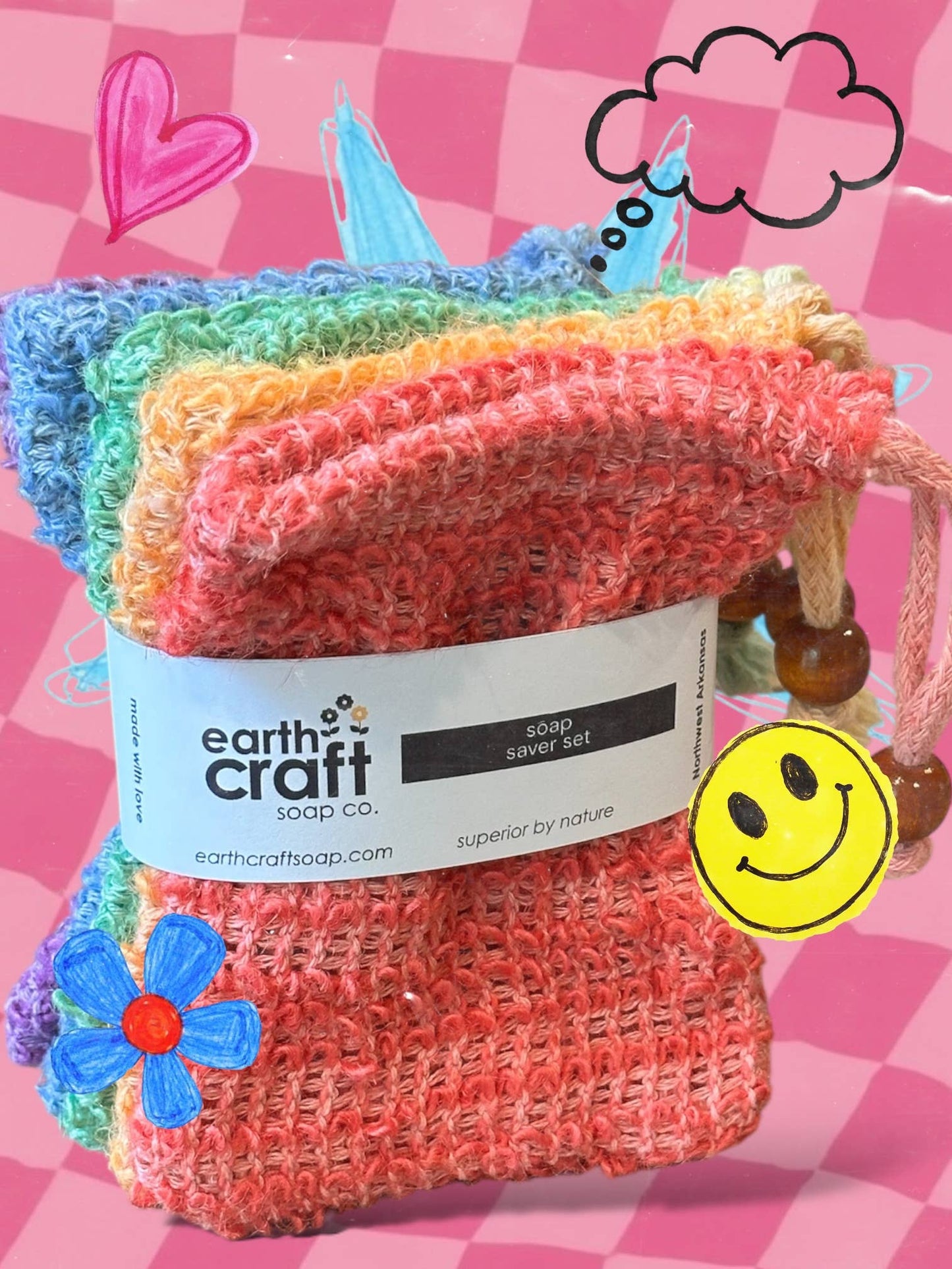 Soap Saver Bags – Rainbow Set of 6