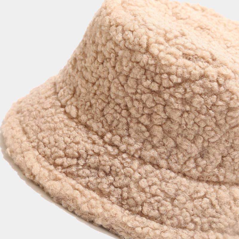 Solid Color Simple Lambswool Winter Buckrt Hats DPBH0320