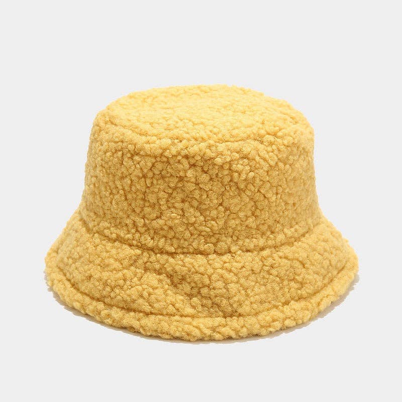 Solid Color Simple Lambswool Winter Buckrt Hats DPBH0320