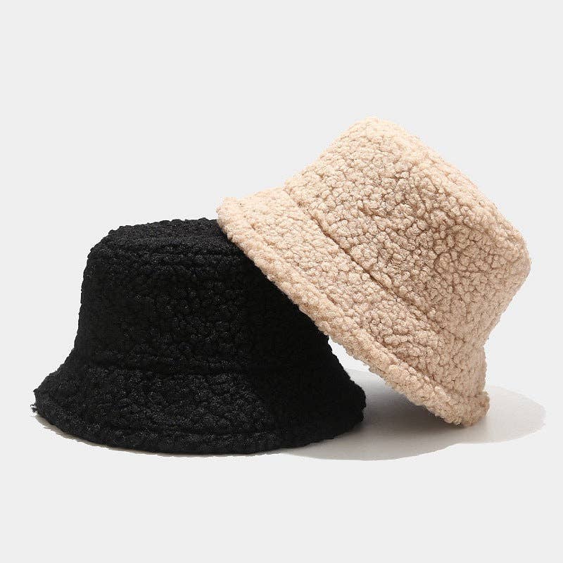 Solid Color Simple Lambswool Winter Buckrt Hats DPBH0320