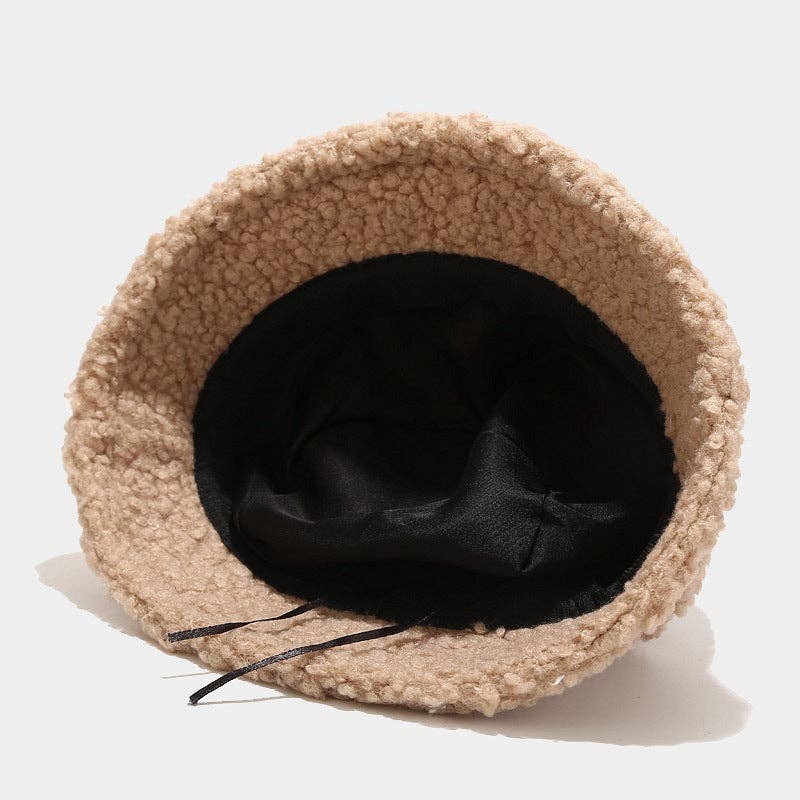 Solid Color Simple Lambswool Winter Buckrt Hats DPBH0320