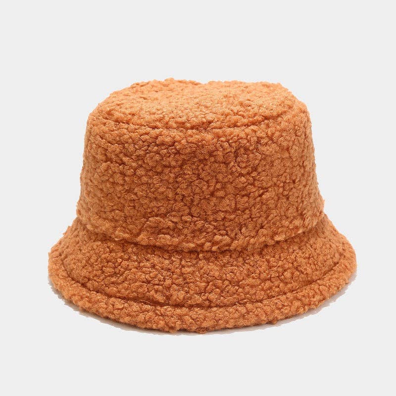 Solid Color Simple Lambswool Winter Buckrt Hats DPBH0320