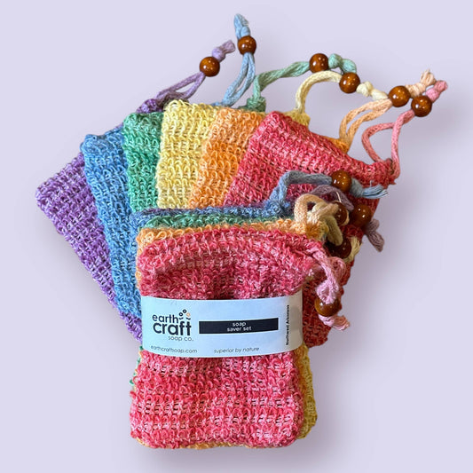 Soap Saver Bags – Rainbow Set of 6