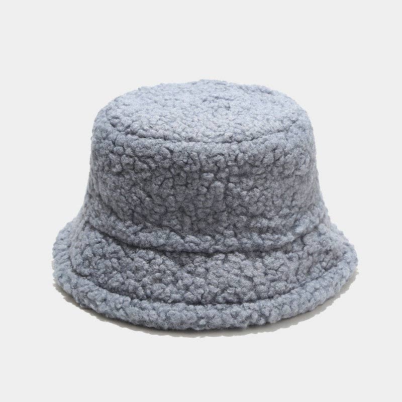 Solid Color Simple Lambswool Winter Buckrt Hats DPBH0320