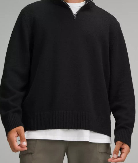 Lululemon Relaxed-Fit Half-Zip Knit Sweater