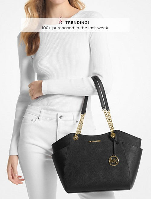 Michael Kors Jet Set Large Saffiano Leather Shoulder Bag
