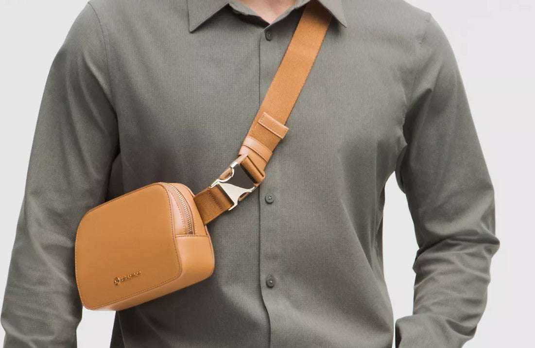 brown leather lululemon belt bag Lululemon Everywhere Belt Bag 1L Leather Alternative – Fashionable Finds LLC
