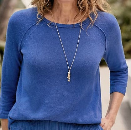 J.Jill Linen-Blend Pullover Sweater