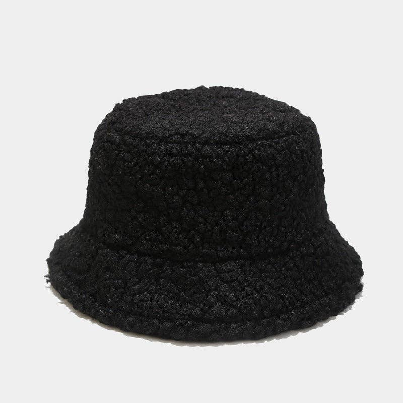 Solid Color Simple Lambswool Winter Buckrt Hats DPBH0320