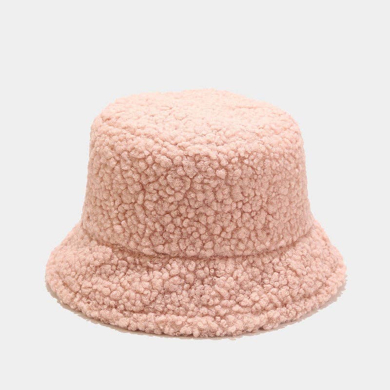 Solid Color Simple Lambswool Winter Buckrt Hats DPBH0320